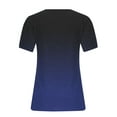 thumbnail image 4 of Womens Plus Size,Women Shirts Short Sleeve Loose Plus Size Tee Tops V-Neck Tunic Blouse, 4 of 6