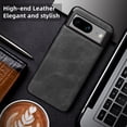 thumbnail image 5 of X-level Google Pixel 8 Case, Anti-Scratch Premium PU Leather Soft TPU Bumper Shockproof Protective Phone Cover Case for Google Pixel 8 (Black), 5 of 7