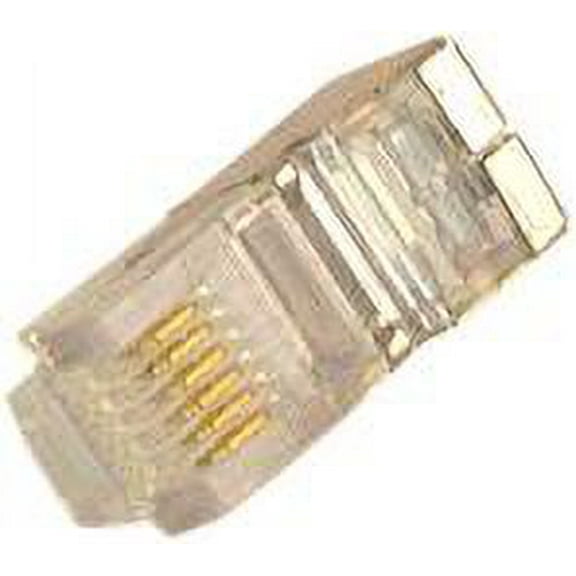 IEC MP06M-SH RJ11 6 Position Modular Plug Shielded for Stranded Wire