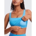 thumbnail image 4 of CRZ YOGA Top Corto con Cuello Cuadrado y Relleno Azul XL, 4 of 4