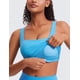 thumbnail image 4 of CRZ YOGA Top Corto con Cuello Cuadrado y Relleno Azul XL, 4 of 4