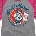 thumbnail image 3 of Disney - Scroll Model - Toddler & Youth Girls Raglan Graphic T-Shirt, 3 of 5