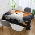 thumbnail image 3 of DEIARA Cute Little Ghost Square Tablecloth 60×90in Polyester Fabric Tablecloth Washable Dust Resistant Wrinkle Resistant, 3 of 9