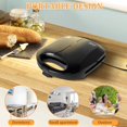 thumbnail image 2 of CHUANK Sandwich Maker Non Stick Sandwich Panini Maker 750W Electric Sandwich Maker Grill Portable Sandwich Press 4 Slices Breakfast Sandwich Maker for Cooking Breakfast Kitchen, 2 of 10