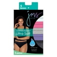 thumbnail image 2 of Just My Size JMS Cool Comfort Pure Bliss Bikinis, 5-Pack Assorted 11 Women's, 2 of 3
