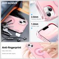 thumbnail image 4 of ELEHOLD Case for iPhone 13, Shockproof Magnetic Matte Case with Wireless Charging Support,Pink, 4 of 5