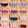 thumbnail image 5 of Paquete de 12 (288 piezas) de uñas postizas mate de longitud media, uñas postizas cortas de cobertura total, uñas postizas de ataúd de bailarina, uñas redondas cortas, 5 of 5