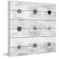 thumbnail image 2 of Parvez Taj Grey Flowers Art Print on White Pine Wood, 2 of 7