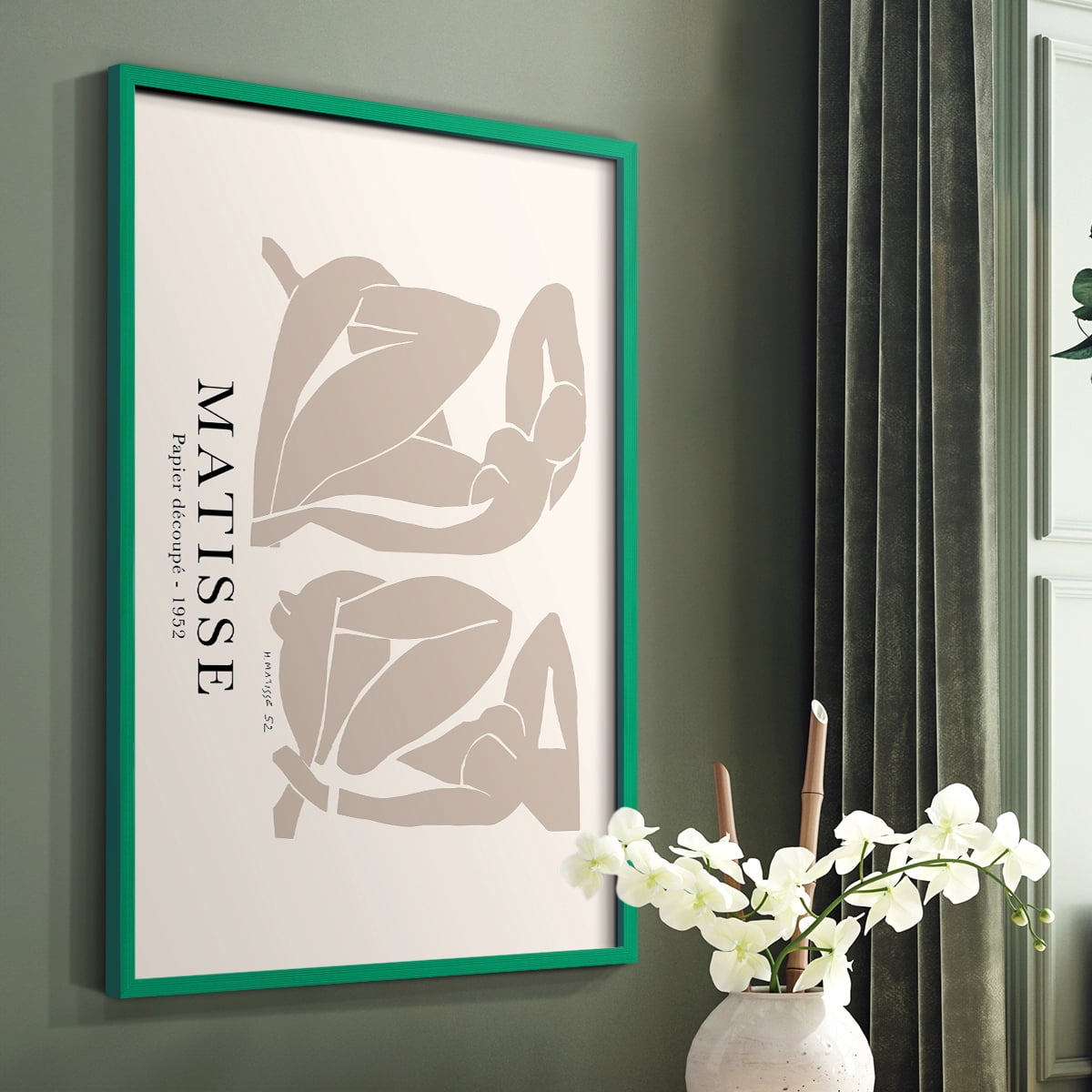 Matisse CCLIII in Solid Wood 8 x 10 Framed Print