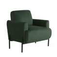 thumbnail image 3 of Studio Living Kingston Bohemian Accent Chair, Green Velvet Fabric, 3 of 11