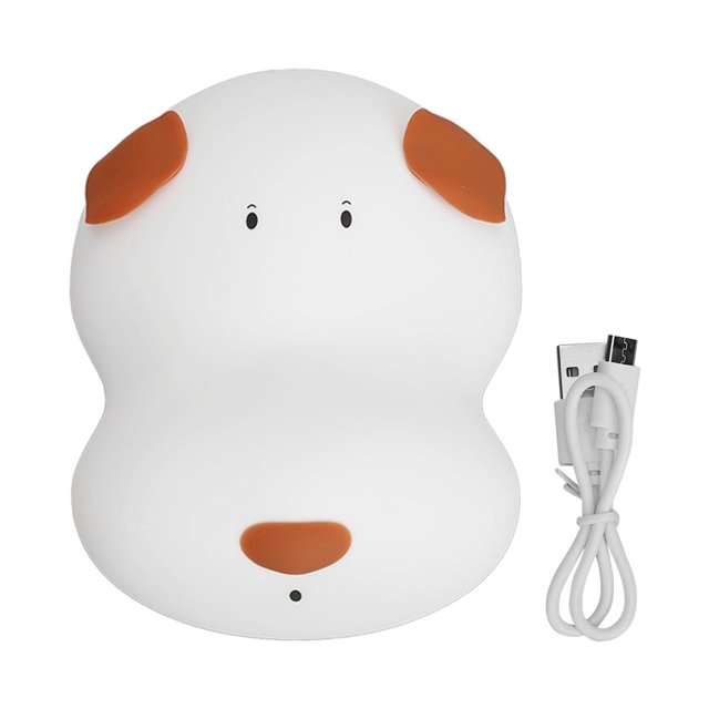 Luz de noche para perros Luz de noche para cachorros Luz de noche de silicona Luz de noche recargable Luz de noche linda Luz de noche para perros Lámpara de noche para ANGGREK Otros