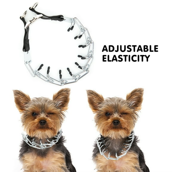 Tinglu Adjustable Dog Prong Collar Pinch Training Collar Stainless Steel