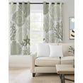 thumbnail image 2 of Coastal Sage Green Blackout Curtains for Bedroom Living Room Darkening Curtains 90 Inch Ocean Coral Starfish Shell Modern Black Out Window Curtain Privacy Window Treatment Grommet Drapes 52"x90"x2, 2 of 9