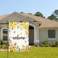 thumbnail image 2 of Floral Welcome Garden Flag For Home Outdoor Garden Yard Decor 12x18 Inch, 2 of 5