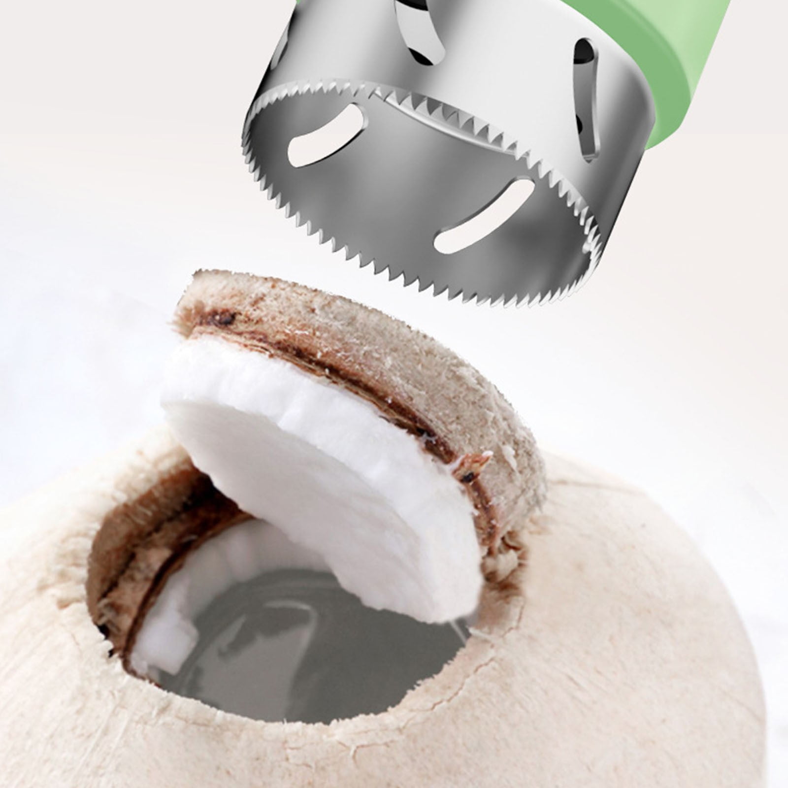 Rkxzt Manual Can Openers Coconut Opener Coconut Opener Tool Stainless Steel Easy Bottle Opener Kitchen Tool for Coconut Water Access Green Plastic