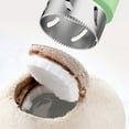 thumbnail image 4 of Uutvmp Automatic Coconut Opener, Electric Coconut Opener Tool with Protection Cover, Reusable Stainless Steel Coconut Shell Remover, Portable Coconut Punching Tool for Shop Restaurant Home, 4 of 9