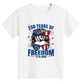 thumbnail image 3 of TOWED22 American Flag Girls 4th of July Shirt USA Patriotic Kids Summer T-Shirt for 2-7 Years(White,1-2 Y), 3 of 3