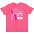 thumbnail image 3 of Inktastic Breast Cancer Awareness I Support My Mimi with Pink Ribbon Youth T-Shirt, 3 of 5