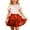 AB312 Red, variant on Tisuna Girls Layered Skirt Child Sequin Print Elastic Waist A-Line Skirts Fashion Loose Girls Carnival Dance Wear Black Size 5-6 Years