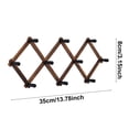thumbnail image 3 of DreamyJuly Wooden Telescopic Clothes Hanger, Door Back Folding Coat Rack, Movable Clothes Hook for Wall Mounted Storage - Space Saver, 3 of 3
