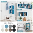 thumbnail image 5 of Kaboon Wall Mount Cube Shelf Set of 2, 12.5x12.5x7.87, Model-Cube-Shelf, Cyan, 5 of 8