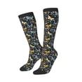 thumbnail image 2 of Balery Flowers Butterfly Printed Novelty Socks Men's Women's Crew Socks Sports Socks Knee High Socks Cotton Socks Quirky and Cool Socks, 2 of 9