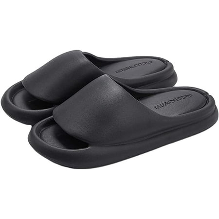 

CoCopeaunts Womens Slide Sandals Classic Non-slip Open Toe Shower Shoes Lightweight Beach Sandals Indoor & Outdoor