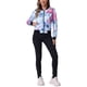 thumbnail image 2 of Chaqueta bomber para mujer Inspire Chic, corte slim, ligera, con cremallera, talla M, azul claro, 2 of 6