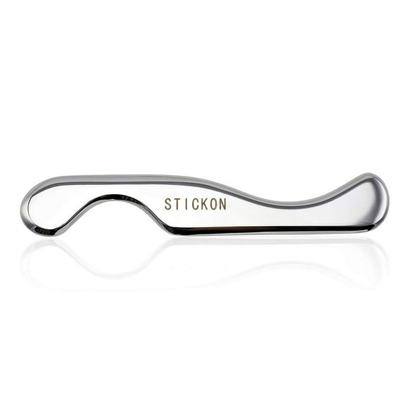 Herramienta de masaje de raspado Gua Sha de acero inoxidable - STICKON IASTM Tools Gran herramienta de movilización de tejidos blandos (forma C1)