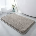 thumbnail image 4 of Solid Color Bathroom Door Mats, Non-slip Fiber Floor Mats, Absorbent Thick Mats, Medium Size, for Wet Areas, Home Entryway, Kitchen, Easy Clean, Durable Synthetic Material, for Families, Hzhnb, 4 of 9