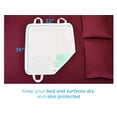 thumbnail image 4 of NOVA Alèse Réutilisable Imperméable avec 4 Poignées à Sangle de Positionnement, Couche Supérieure 100 % Coton Douce pour la Peau, Lit d'Incontinence Lavable et Superposition de Surface, Super Absorbante, 32” x 36”, 4 of 5