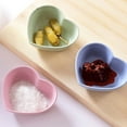 thumbnail image 6 of Ludlz 4PCS Flower Heart Round Shape Multipurpose Ceramic Sauce Dish Seasoning Dishes Sushi Dipping Bowl Appetizer Plates Serving Dish Saucers Bowl Snack Plate Saucers Tableware, 6 of 8