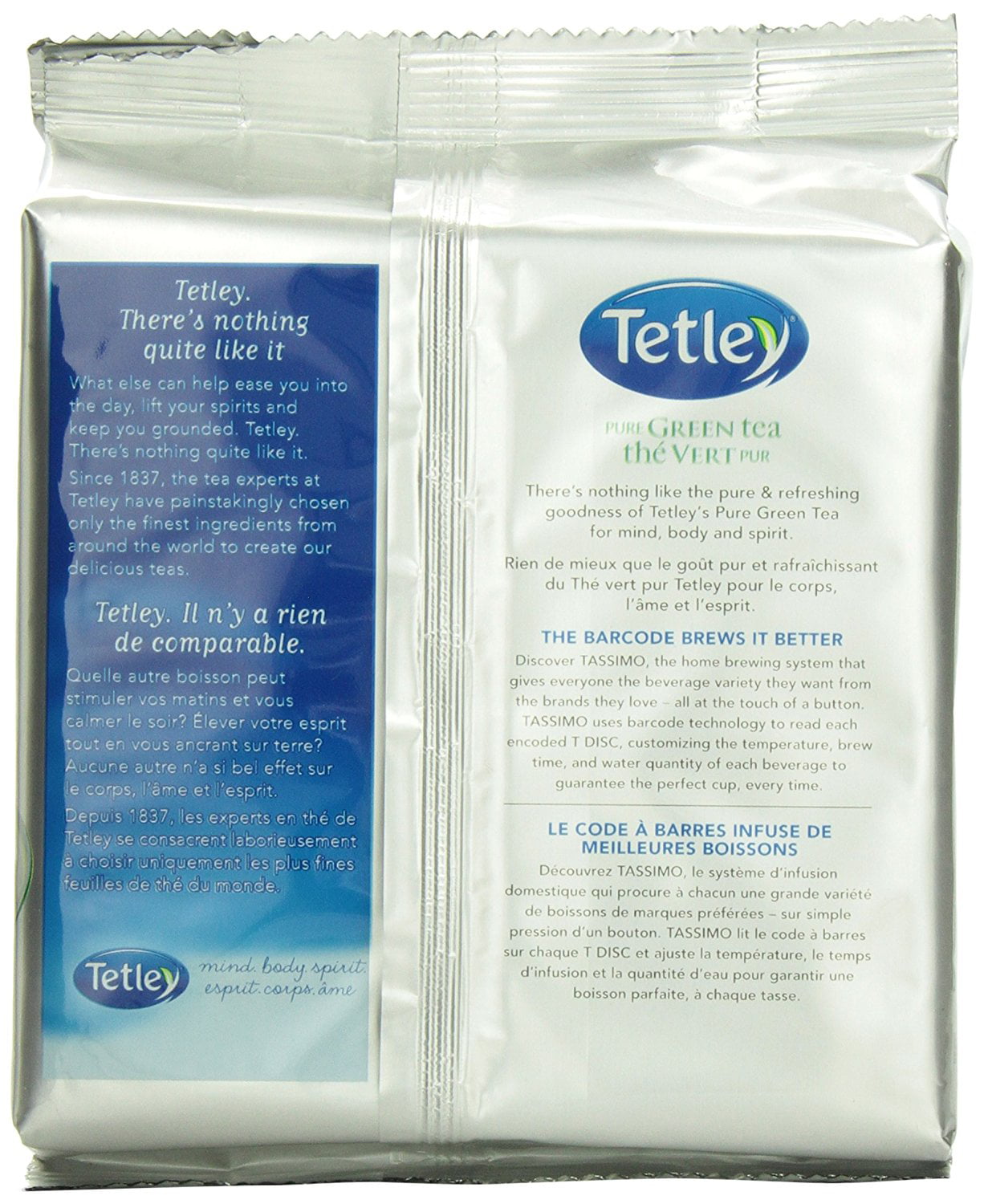 Tetley Pure Green Tea T Discs For Tassimo Hot Beverage System 56 Count 4x6oz Walmart Com Walmart Com