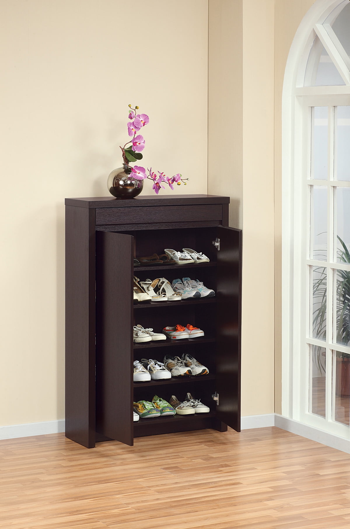 fancy shoe rack designs on Capacious Shoe Cabinet With 5 Adjustable Shelves Walmart Com Walmart Com