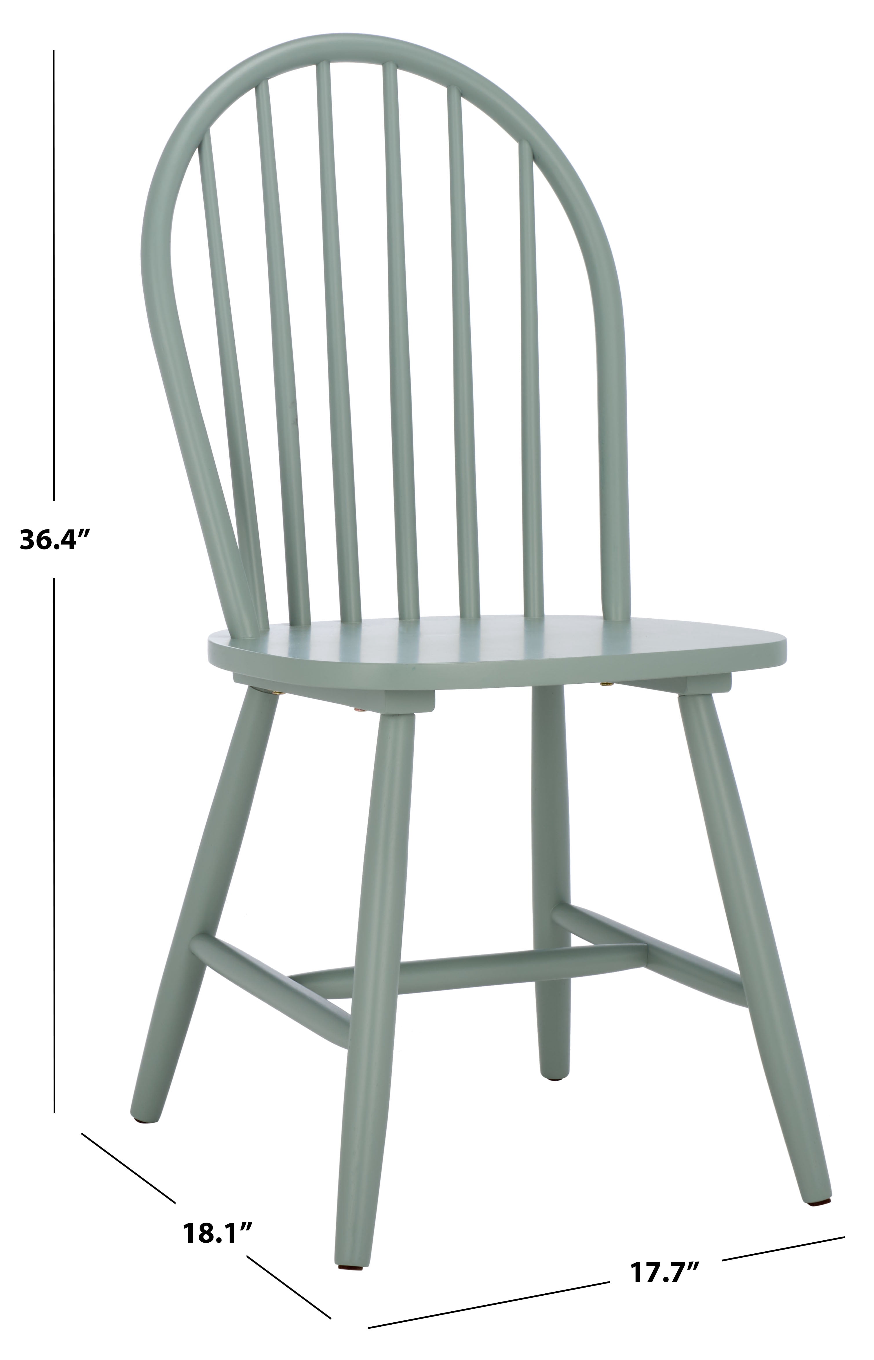 Safavieh Omaha Modern Wood Dining Side Chairs, Sage (Set of 2)