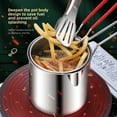 thumbnail image 4 of Wholesale 304 Stainless Steel Mini Deep Fryer with Integrated Filter Basket - Compact Japanese-Style Cooking Pot for Home Use, Ideal for Chicken Tenders & Snacks, Includes Food Clip, Durable &, 4 of 6