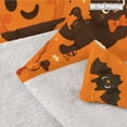 thumbnail image 6 of Halloween Ghost Pumpkin Flannel Throw Blanket, Double-Sided Cozy Cover for Couch Bed Travel Fall Home Decor,39.37x 29.53inch, 6 of 8