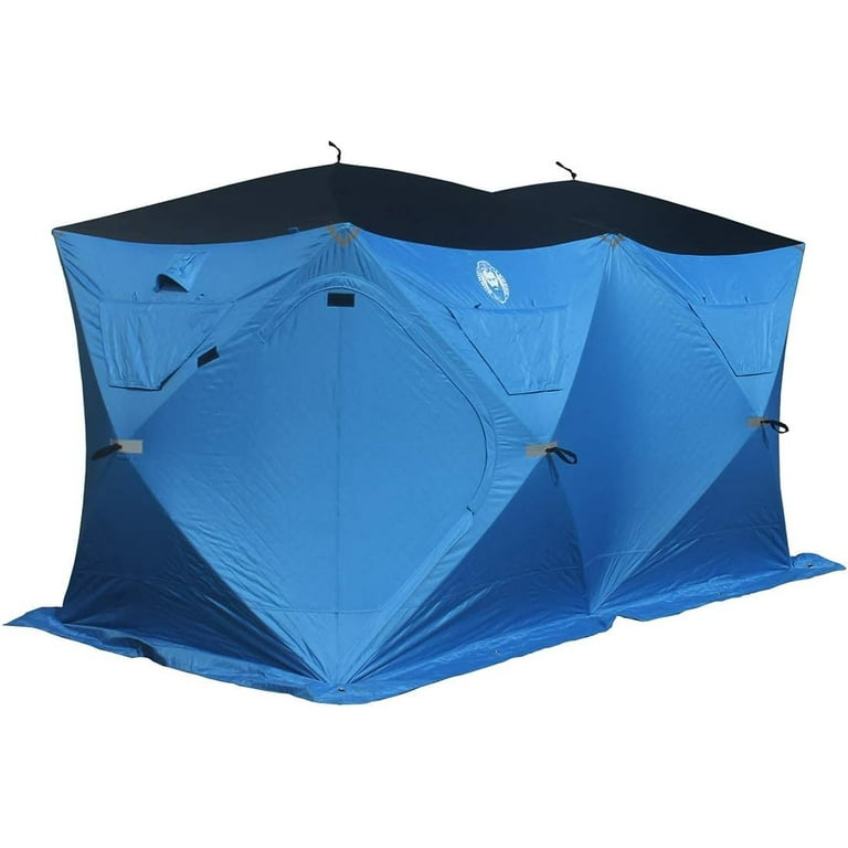 Nordic Legend 4-9 Person Ice Fishing Shelter, 2 Big Doors, Diamond