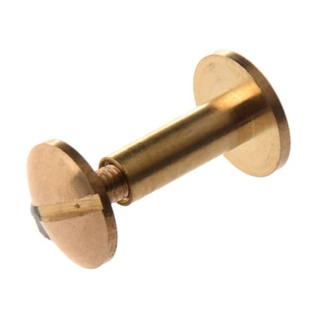 

10x Arc Solid Brass Button Stud Screw Nail Screw back Leather Belt 12mm