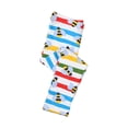 thumbnail image 2 of KYAIGUO Toddler Girls Full Length Leggings Kids Cartoon Fall Stretchy Pants Cotton Stripe Pants for 2-7T, 2 of 6