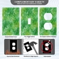 thumbnail image 3 of Light Switch Cover Switch Plate Outlet Cover Plug Cover for Electrical Unused Outlet Cover Green Ink Splatter Pattern, 3 of 6