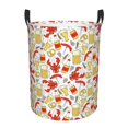 thumbnail image 1 of Fotbe Crabs And Beer Cesto de Ropa con Asas, Cesto Impermeable de Gran Capacidad, Bolsa de Lavado para Dormitorio, Cesto de Ropa con Ruedas y Asas-Small, 1 of 6