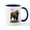 White/Navy Inside, variant on CafePress - American Bison (Buffalo) Mug - 11 oz Ceramic Mug - Novelty Coffee Tea Cup