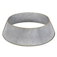 thumbnail image 1 of Saro Lifestyle  Gold Rim Galvanized Christmas Tree Ring, Gray, 1 of 1
