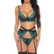 thumbnail image 4 of Gibobby Conjunto de lencería de encaje Lencería para Mujer, Lencería Sexy para Mujer, Conjunto de Lencería a Juego Transparente(Verde, M), 4 of 5