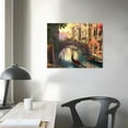 thumbnail image 4 of Chilfamy  Sunset in Venice Canvas Wall Art Print, Mediterranean Window View of Canal and Gondolas, Romantic European Scene Home Décor, Italy Artwork 16x12in, 4 of 6