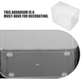 thumbnail image 3 of Miangastore 2 Pcs Petit Aquarium Ouvert de Bureau Carré pour Betta, Poissons Rouges, Tortues, Aquarium en Plastique Transparent, Petit Aquarium Lisse pour Petites Tortues, 3 of 8