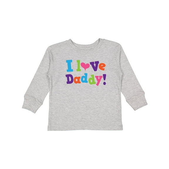 Inktastic I Love Daddy Girls Girls Long Sleeve Toddler T-Shirt