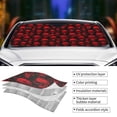 thumbnail image 3 of Yiaed Red Skulls Print Car Windshield Sunshade Front Auto Car Front Window Sun Shade Foldable Sun Visor Shield Cover Auto Accessories for Sedan SUV Truck-Small, 3 of 5