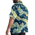 thumbnail image 3 of Atlas Men's Short Sleeve Hawaiian Beach Poplin Shirt Casual Printed Button Down Summer Unisex Shirt, 3 of 6